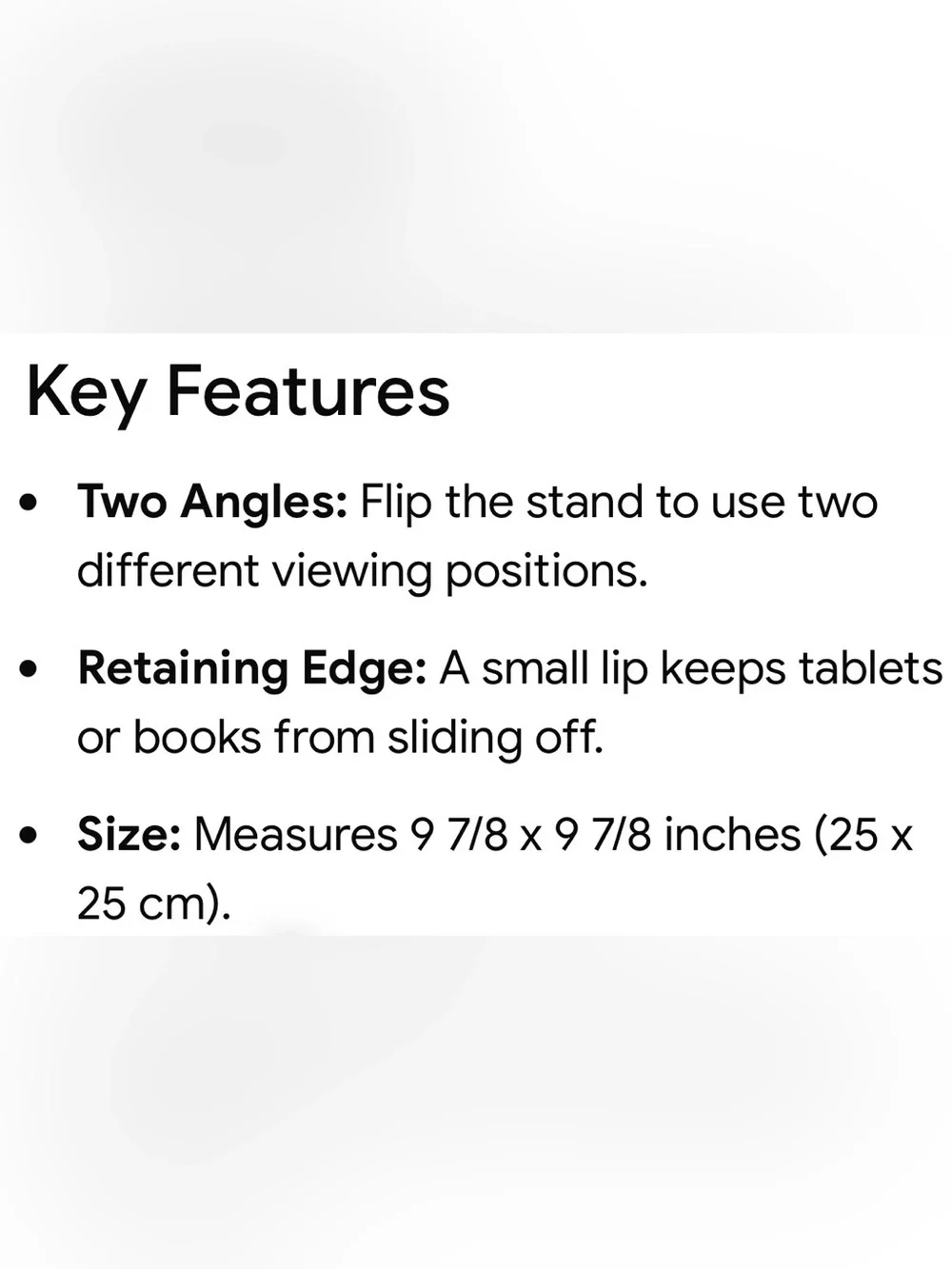 IKEA ISBERGET New White/Off-White Slim Profile Minimalist Tablet Stand